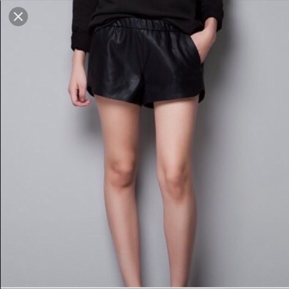 3 for $50 | ZARA pleather shorts - Picture 1 of 7